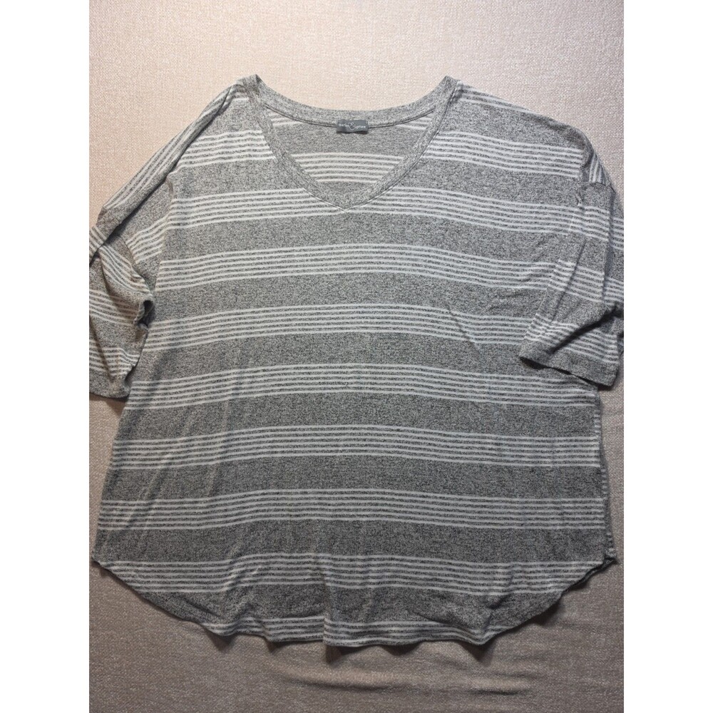 Market & Spruce Womens Shirt Multicolor Striped Soft Classic Comfort Size 3X